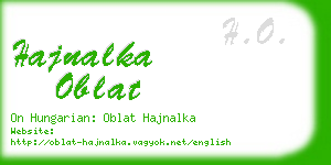 hajnalka oblat business card